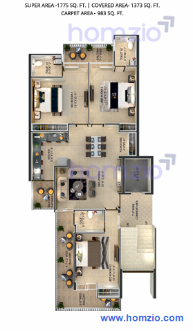 3BHK |1775 Sq.Ft